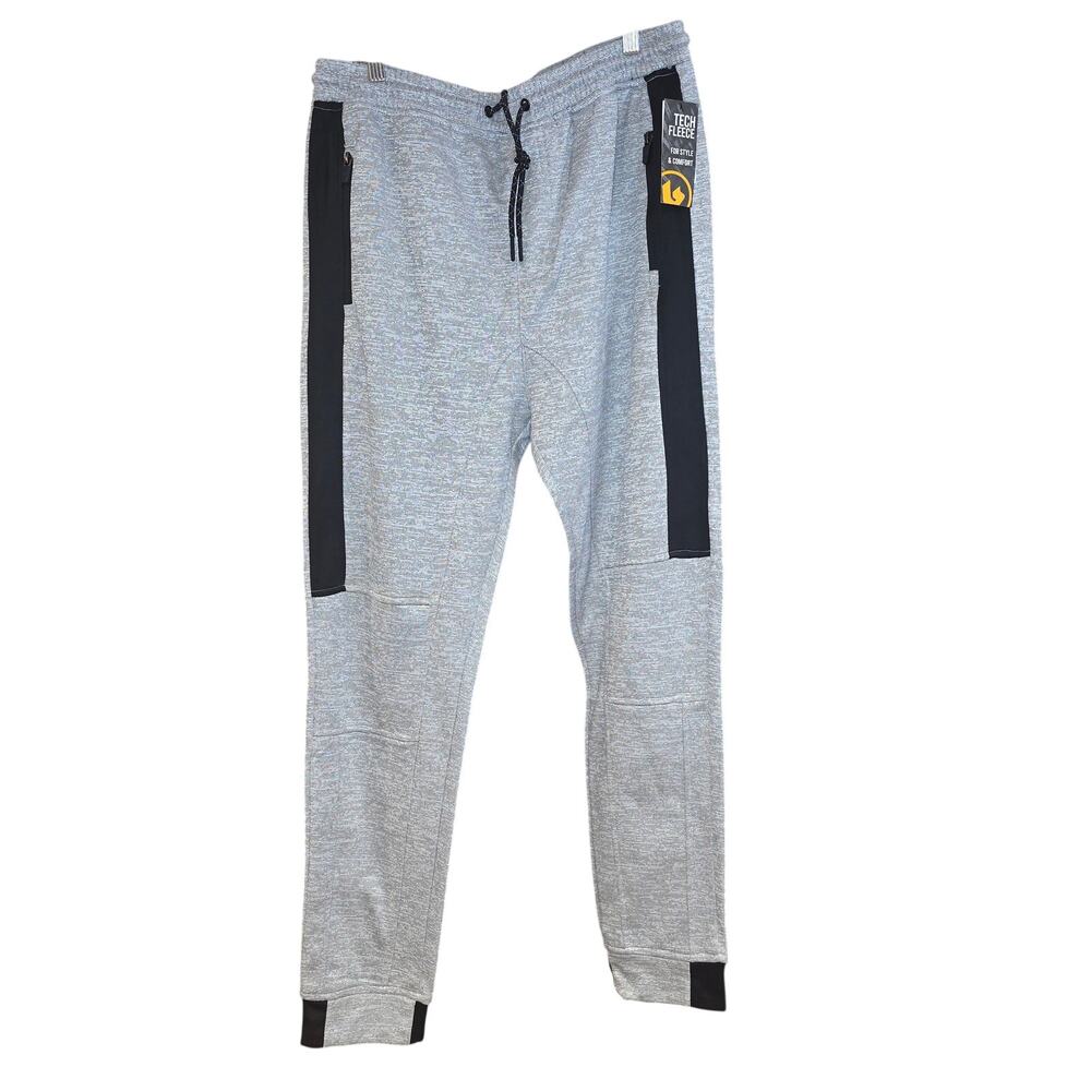 NWT Burnside tech, grey  fleece skinny leg sweatpants sz L‎